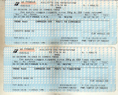 Transportation Ticket - Railway - Italy - Europa