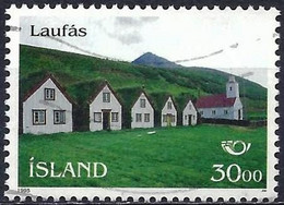 Iceland 1995 - Mi 824 - YT 779 ( Turism : Houses In  Laufès ) - Oblitérés