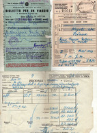 Transportation Ticket - Railway - Napoli Italy / Sezana Slovenia / Yugoslavia 1963 - Europe