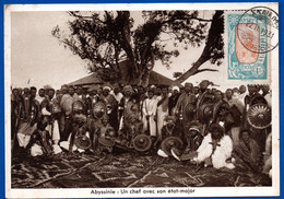 1028.ETHIOPIA 1930'S REAL PICTURE POSTCARD.CHIEF SC. 125  C.T.O. - Etiopia