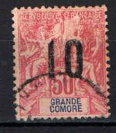 GRANDI COMORE - 1912 - NAVIGAZIONE E COMMERCIO CON SOVRASTAMPA - OVERPRINTED - USATO - Gebruikt