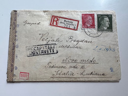 WWII Slovenia 1943 Letter With Stamp MARBURG Sent To Lubiana Ljubljana (No 571) - Ljubljana
