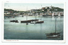 Devon Postcard Torquay From The Pier Peacock Posted 1907 Paignton - Torquay