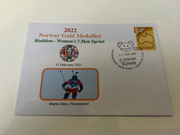 (2 G 14) China Beijing Winter Olympic Games - Norway Gold - Women's Biathlon - Winter 2022: Beijing