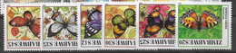 Zimbabwe Mnh ** 2001 12 Euros Butterfly Set - Zimbabwe (1980-...)