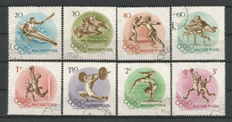 Hungary 1956 Ol. Games Melbourne Y.T. 1202/1209 (0) - Gebraucht