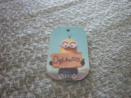 Minions Orlando Greek Edition Metal Tag Card - Other & Unclassified