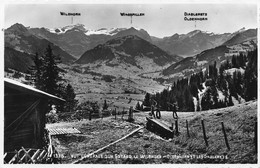 Vue Générale Sur Gstaad Le Wildhorn Oldenhorn Et Les Diablerets Bergbauern - Gstaad