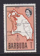 Barbuda: 1968/70   QE II - Map Of Barbuda    SG13    1c     Used - Barbuda (...-1981)