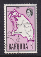 Barbuda: 1968/70   QE II - Map Of Barbuda    SG18    6c     Used - Barbuda (...-1981)