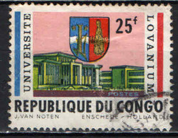 CONGO - 1964 - LOVANIUM UNIVERSITY - 10° ANNIVERSARIO - USATO - Used Stamps