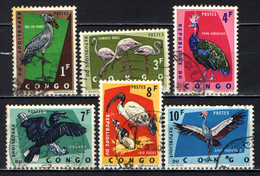CONGO - 1963 - SERIE ANIMALI - FAUNA AFRICANA - USATI - Oblitérés
