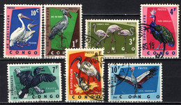 CONGO - 1963 - SERIE ANIMALI - FAUNA AFRICANA - USATI - Used Stamps
