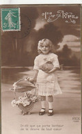 1er AVRIL - Thème Enfants. Photo-montage D'une Fillette Endimanchée - 1er Avril - Poisson D'avril