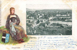 Aarau Aargauerin - Gaufrée  1907 - Aarau