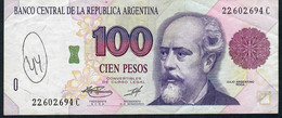 ARGENTINA P345c 100 PESOS 1992 Signature 57 (Fernandez/Ruckhauf)     FINE/aVF Graffiti - Argentine
