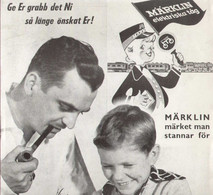 Catalogue MÄRKLIN 1960 POSTER Elektriska Tåg  Market Män Stannar För - En Suédois - Sin Clasificación