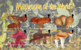 MONTSERRAT 2003 Mi 1205-1210 MUSHROOMS MINT MINIATURE SHEET ** - Montserrat