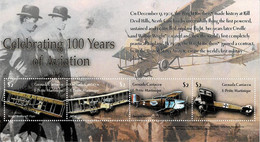 GRENADA & GRENADINES 2003 Mi 3953-3956 100th ANNIVERSARY OF AVIATION MINT MINIATURE SHEET ** - Montserrat
