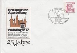 PU 112/39b  25 Jahre Briefmarken Ausstellung Wailingen`77 Ran III., Waiblingen 1 - Sobres Privados - Usados