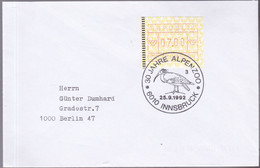 Oostenrijk 1992, Letter To Berlin, Cancellation With Bird Stamp - 1991-00 Cartas