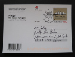 Portugal Carte Entier Postal Voyagé 2022 Expo 2020 Dubai Postally Used Stationery - Autres & Non Classés