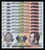 Honduras Lot 10 Banknotes 5 Lempiras 2016 Pick 98c SC UNC - Honduras