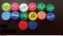 14 Capsules Plastiques De Tunisie //  14 Tunisian Plastic Caps - Limonade