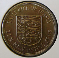 Jersey - 1968 - 10 New Pence - Km 33 - Vz - Look Scans - Jersey