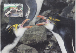 AAT 2007 Royal Penguins Maxicard Ca Macquarie Isl, Signature Stationleader Ca Macquarie 16 MAR 2018 (58144) - FDC