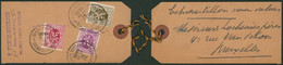 Lion Héraldique - Affranch. Tricolore Sur étiquette De Colis (échantillon, Woluwé-St-Lambert) > Bruxelles - 1929-1937 Heraldic Lion
