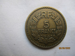 5 Francs 1945 C Bronze-alu - 5 Francs