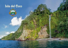 Costa Rica Cocos Island Waterfall UNESCO New Postcard - Costa Rica