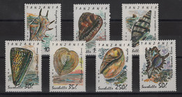 Tanzanie - N°1056 à 1062 - Faune Marine - Coquillage - Cote 6€ - * Neufs Avec Trace De Charniere - Tansania (1964-...)