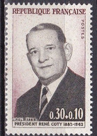 FR7369- FRANCE – 1964 – RENE COTY - VARIETIES - Y&T # 1412b MNH 23 € - Unused Stamps