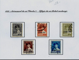 N° Yvert & Tellier : N°  376/87  Roi Michel Surchargés   (  Obl ) - Used Stamps