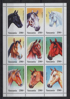 Tanzanie - N°1904 à 1912 - Faune - Chevaux - Cote 11.25€ - ** Neufs Sans Charniere - Tansania (1964-...)