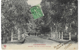 Cochinchine, Saïgon, Coin Du Jardin Botanique, 1908,Timbre Indochine, 2 Scans - Vietnam