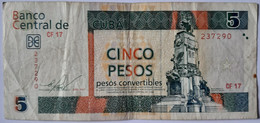 Cuba 5 Pesos Convertibles CUC 2011 VF - Cuba