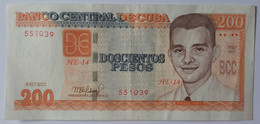 Cuba 200 Pesos CUP 2021 P130 VF+/XF- - Cuba