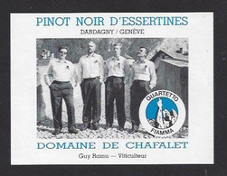 Etiquette De Vin Pinot  Noir De D'Essertines  -   Albert Flamme Et Son Quartet  -  Suisse - Muziek & Instrumenten