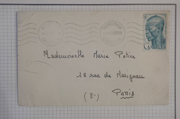 BB1  CAMEROUN    BELLE  LETTRE  ++ 1954  PETIT BUREAU NKONGSAMBA   A  PARIS   FRANCE++15F +AFF.PLAISANT - Lettres & Documents
