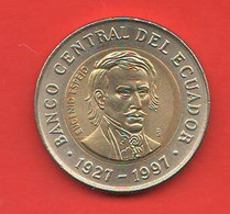 Ecuador 1000 Sucres 1997 Banco Central De Ecuador Sud America Bimetalic  Coin - Ecuador