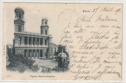 Delcampe - DEPT 75 : Paris 06 : Précurseur édit. B F N° 108 : église Saint Sulpice - Paris (06)