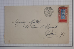 BB1 AOF  DAHOMEY   BELLE  LETTRE  ++ 1936 PETIT BUREAU  OUIDAH     A PARIS FRANCE ++ +++AFF. INTERESSANT - Lettres & Documents