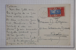 BB1 AOF  DAHOMEY   BELLE  LETTRE  ++ 1936  COTONOU  A  NANTES  FRANCE  +LE WHARF++AFF. PLAISANT - Storia Postale