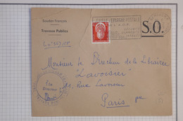 BB1 AOF     BELLE  LETTRE  PRIVEE TERRITOIRE SOUDAN FRANCAIS   ++ 1959  BAMAKO  A  PARIS  FRANCE ++ +AFF. PLAISANT - Lettres & Documents