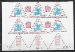 MONACO - TAXE N° 67 - SCEAU PRINCIER - Bloc De 6 COIN DATE - NEUF SANS CHARNIERE - 22/11/79 - Impuesto