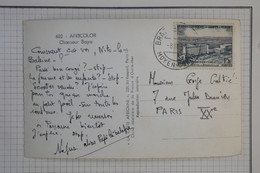 BB1 AEF  MOYEN CONGO  BELLE CARTE   ++ 1959 BRAZZAVILLE   A PARIS    FRANCE ++ CHASSEUR BAYA+++AFF. PLAISANT - Covers & Documents