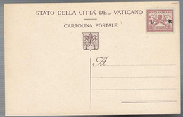 Vaticano, Cartolina Postale Provvisoria 10 Lire Su 75 Centesimi Del 1947 Nuova  -EN08 - Enteros Postales
